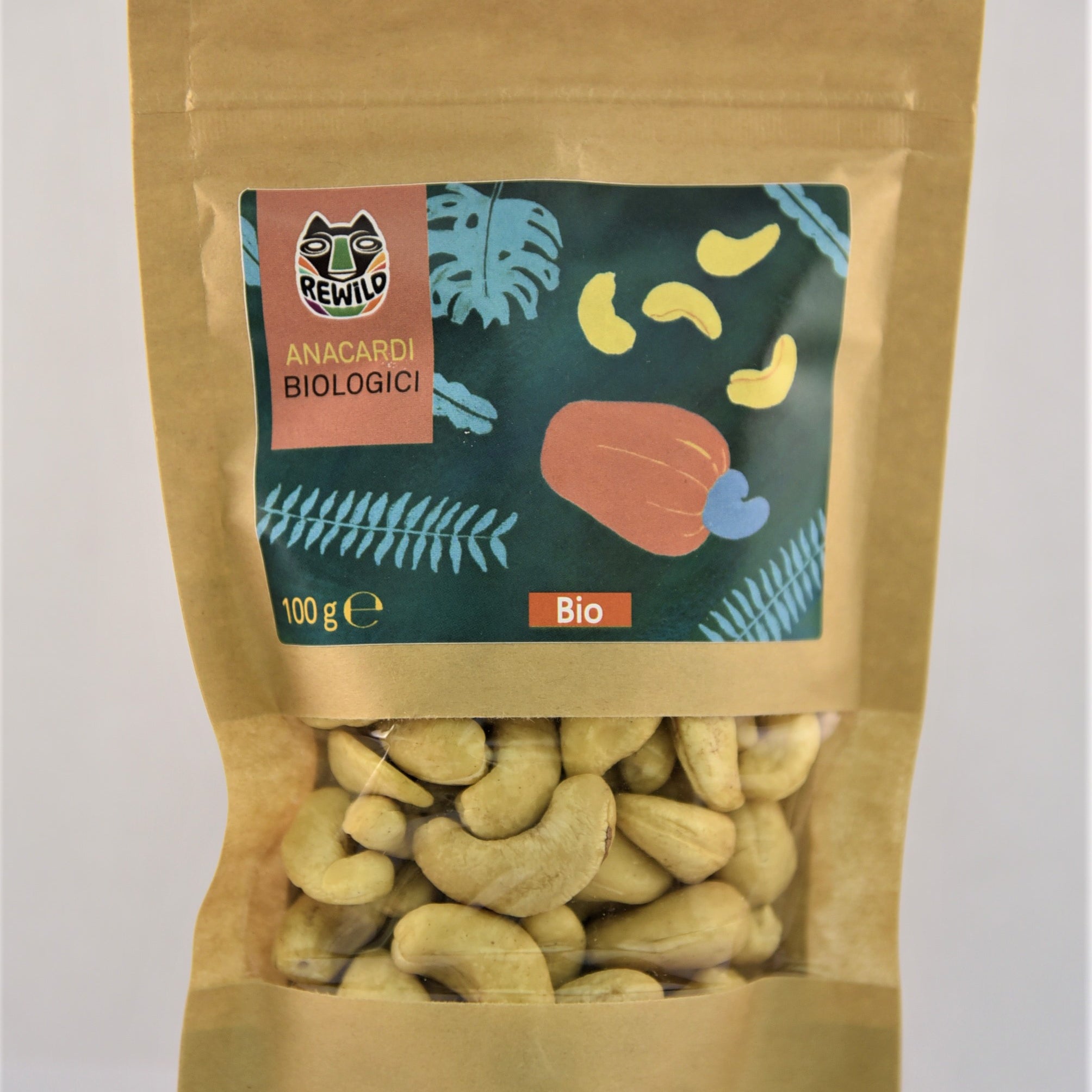 anacardi al naturale bio 100gr rewild