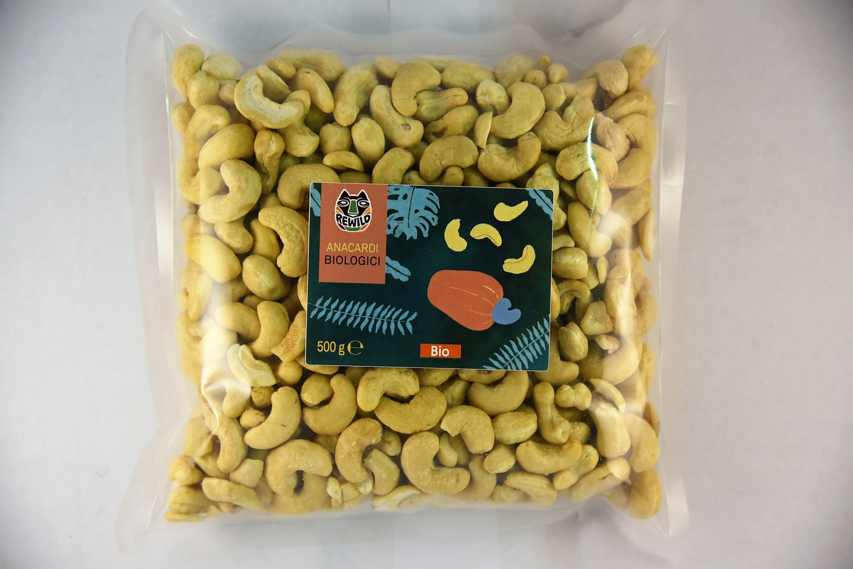 anacardi al naturale bio 500gr rewild