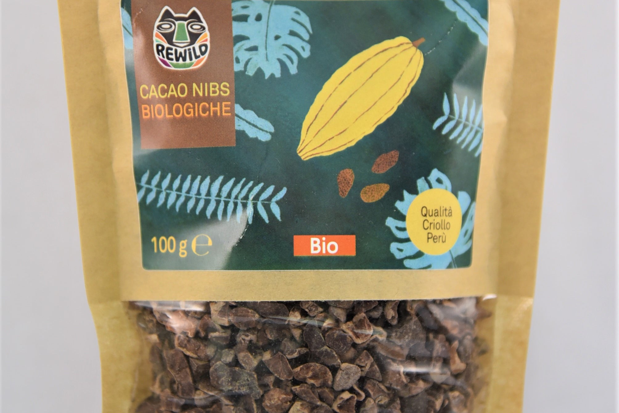 Cacao nibs 100gr bio rewild