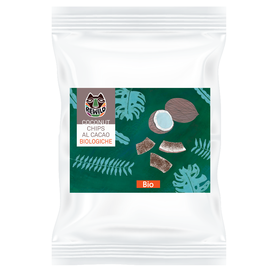 chips di cocco cacao bio rewild