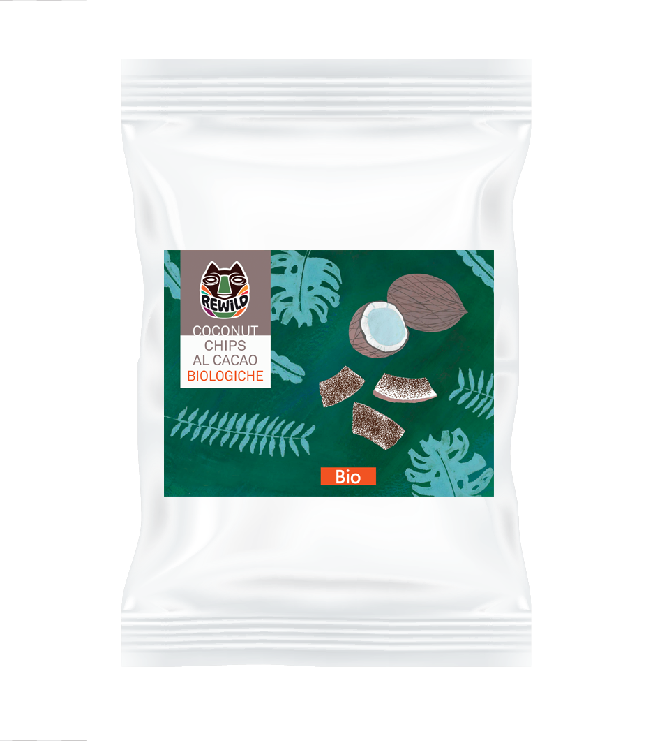 chips di cocco cacao bio rewild