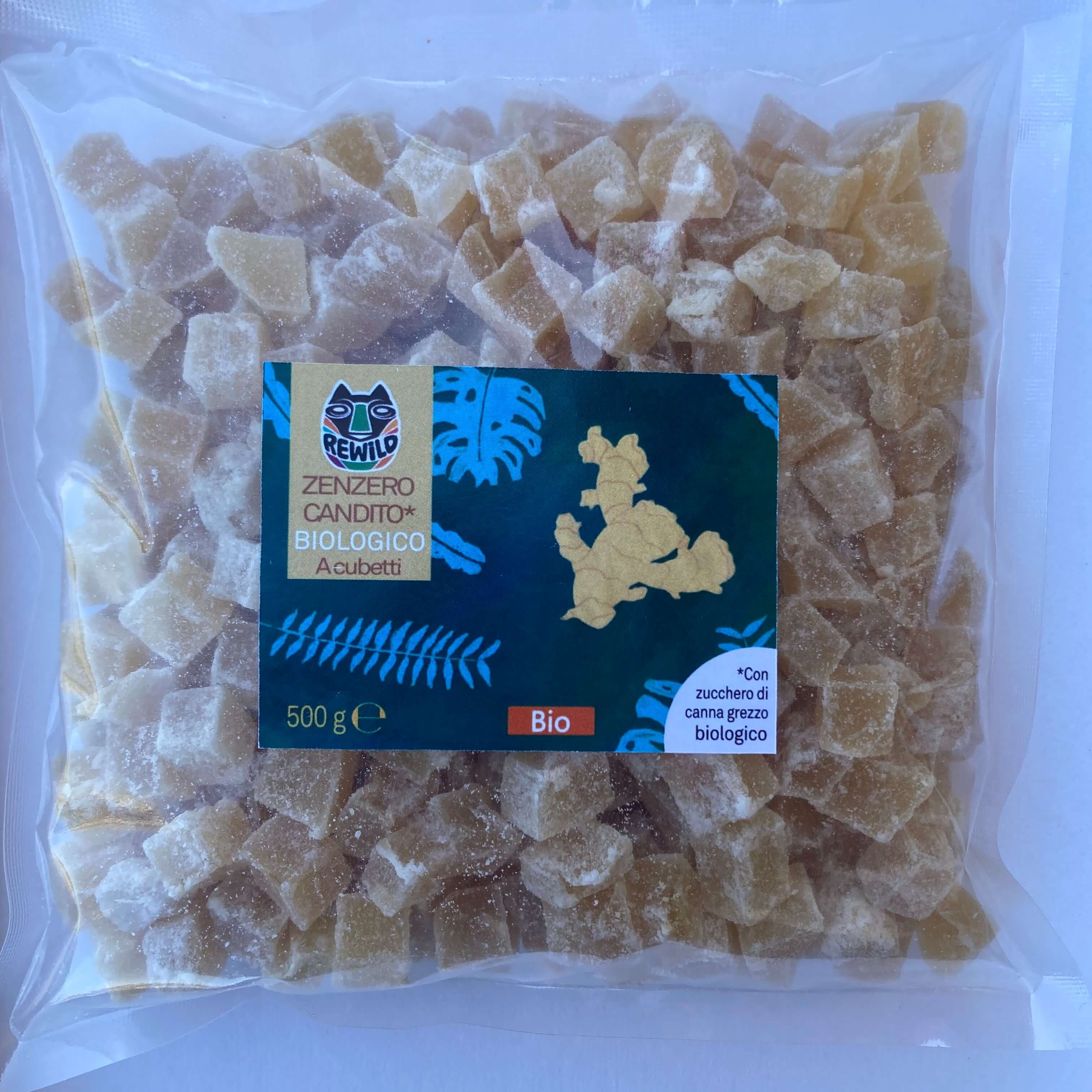 zenzero candito bio 500gr rewild