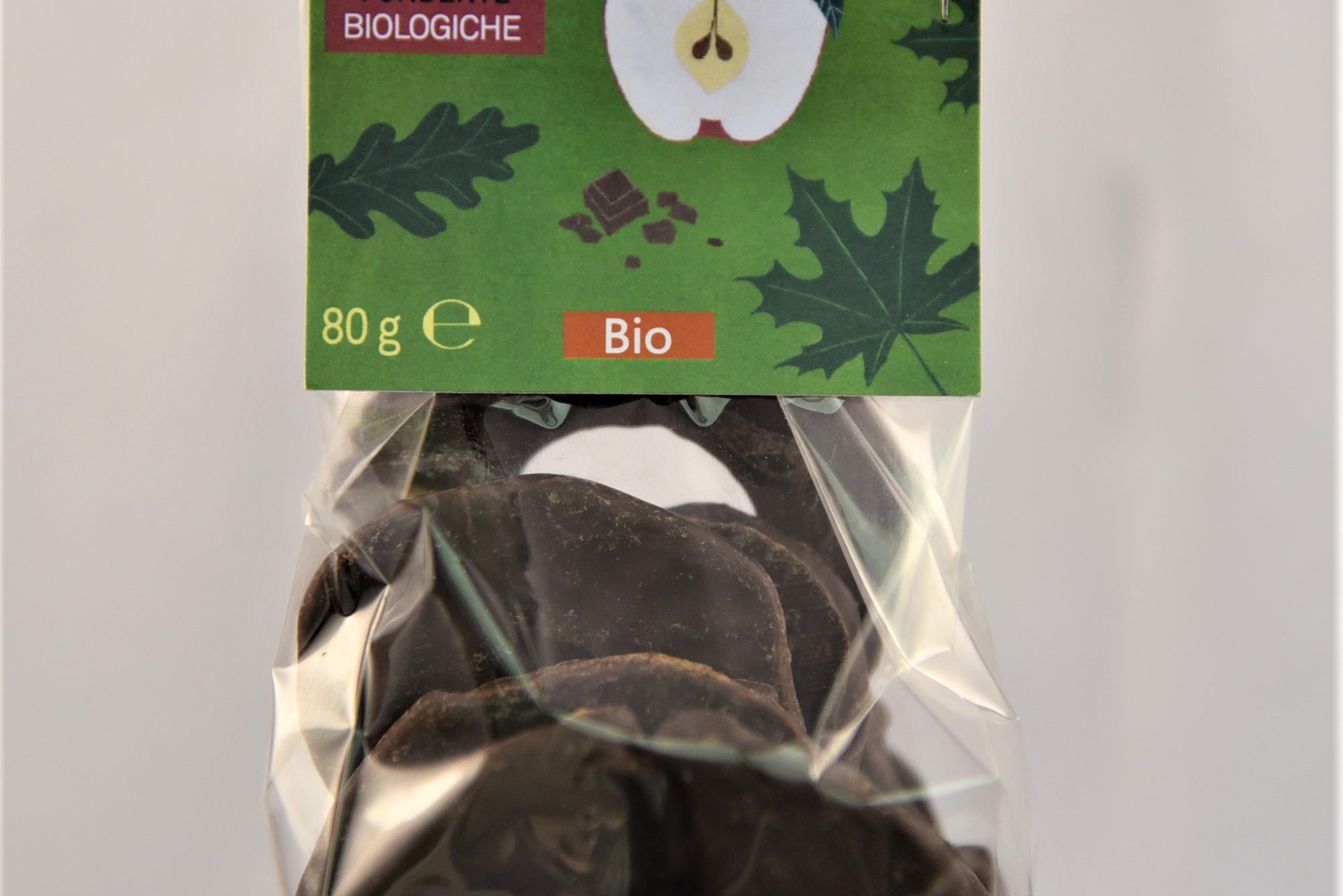 mele disidratate ricoperte al cioccolato bio rewild