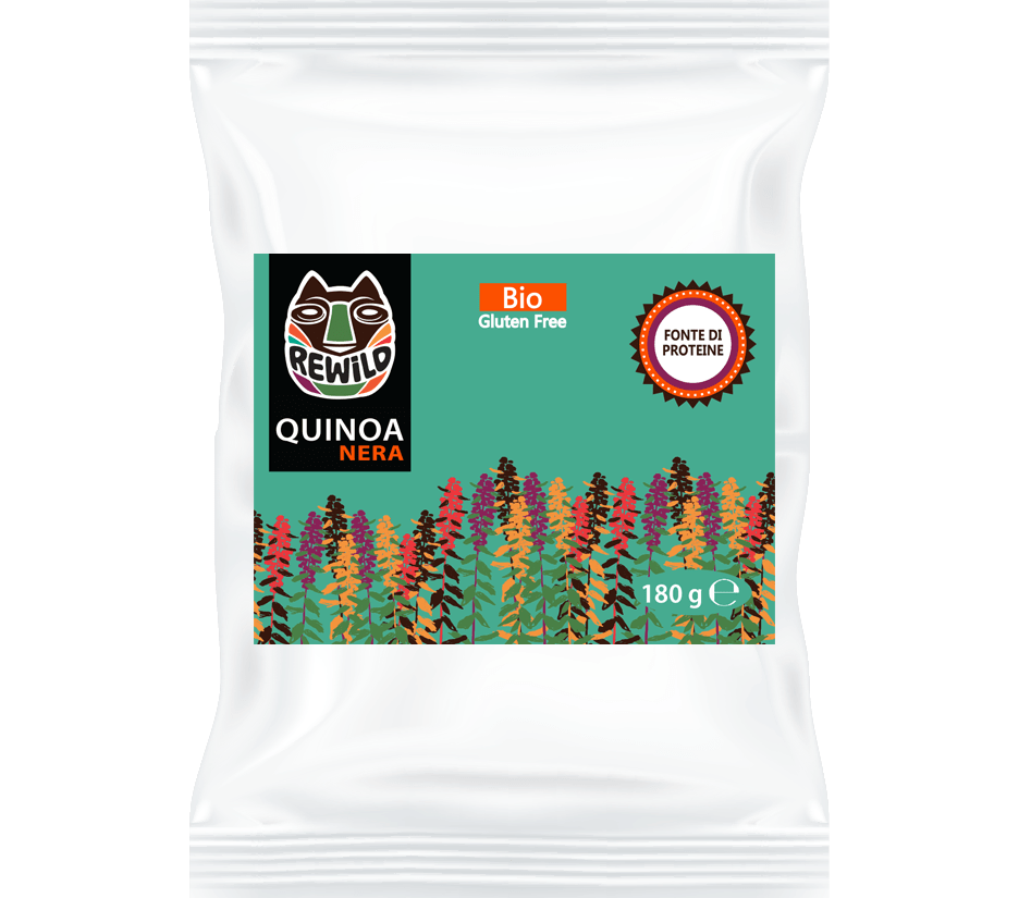 quinoa nera bio senza glutine rewild