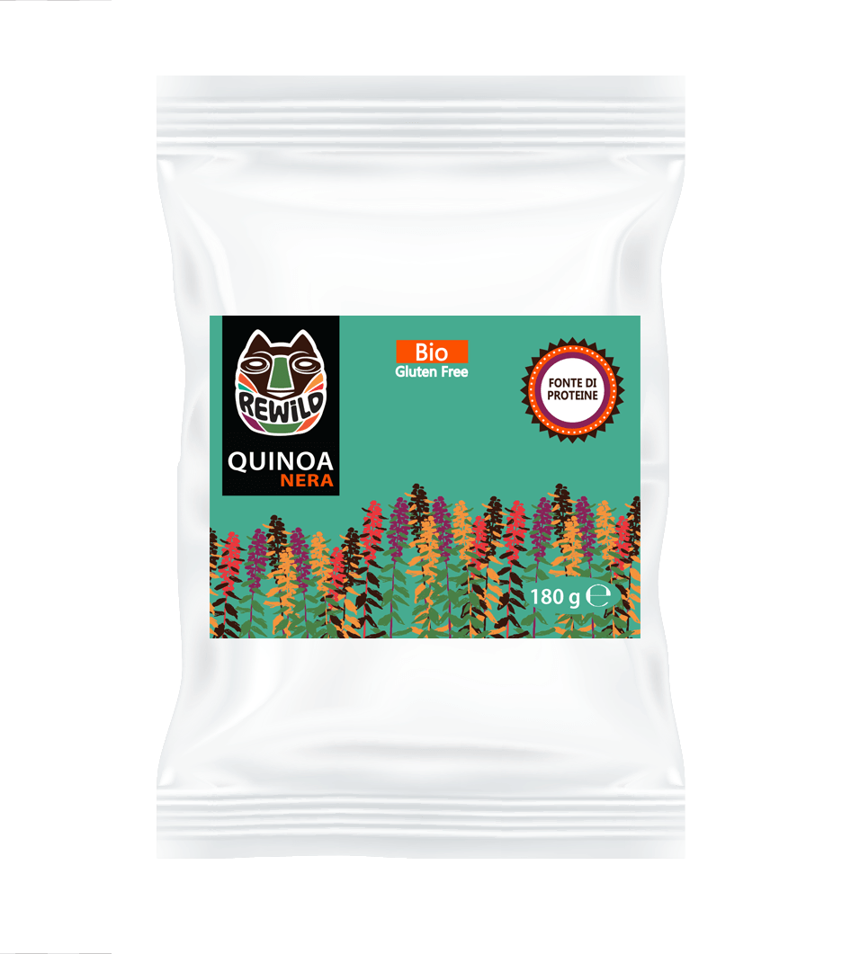 quinoa nera bio senza glutine rewild
